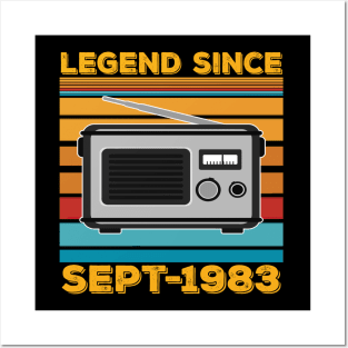 Legend Since 1983 Birthday 40th Sept Posters and Art